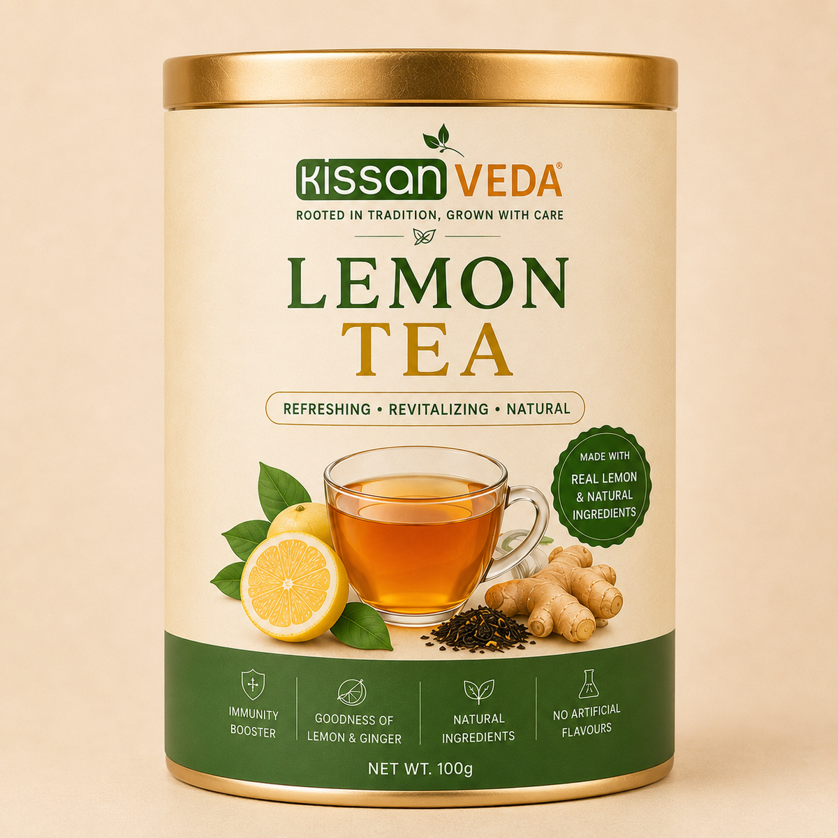 KissanVeda Lemon Tea