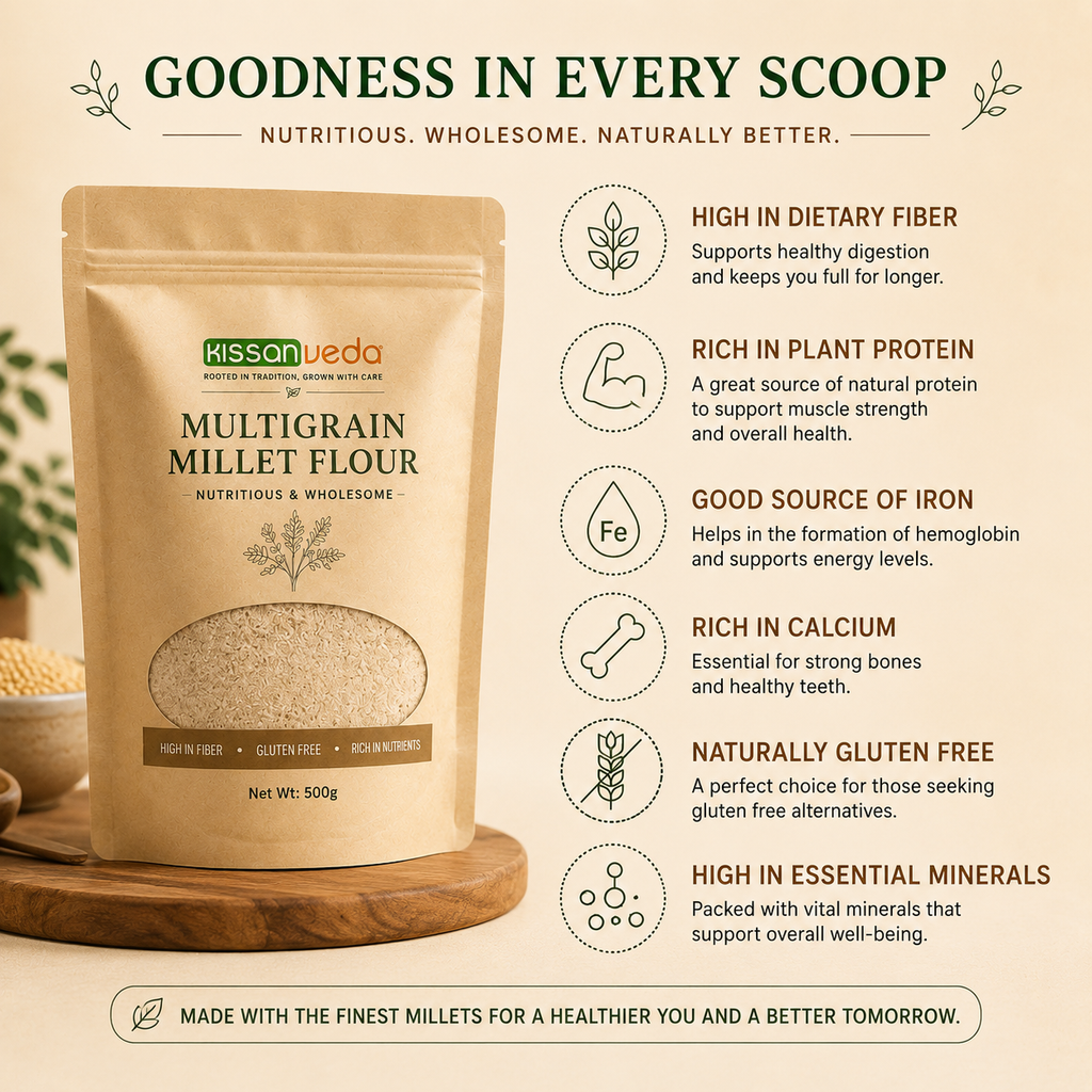 KissanVeda Multigrain Flour