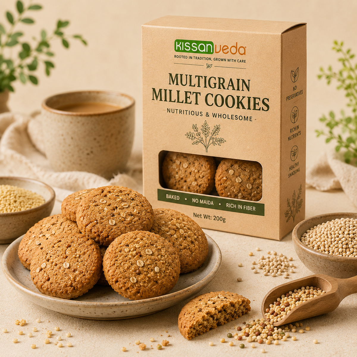 KissanVeda Millet Cookies